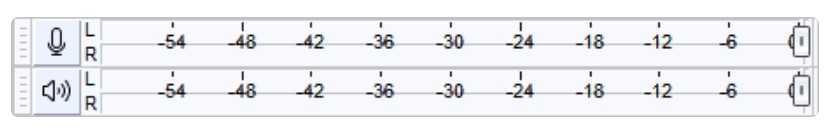 Audacity sound levels settings