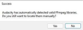 FFmpeg for Audacity Audio